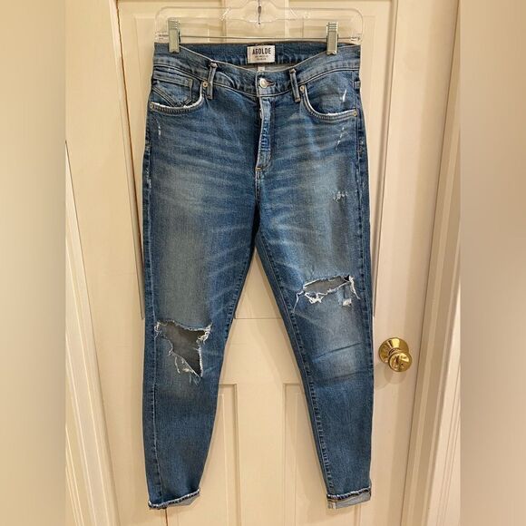 AGOLDE distressed jeans size 26 - Picture 1 of 7